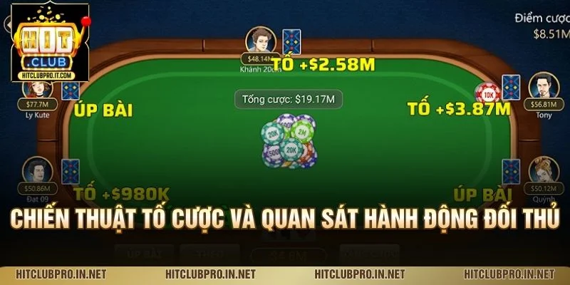 Liêng HitClub: Luật Chơi, Cách Tính Điểm Và Chiến Thuật 3 Chiến thuật tố cược và quan sát hành động đối thủ