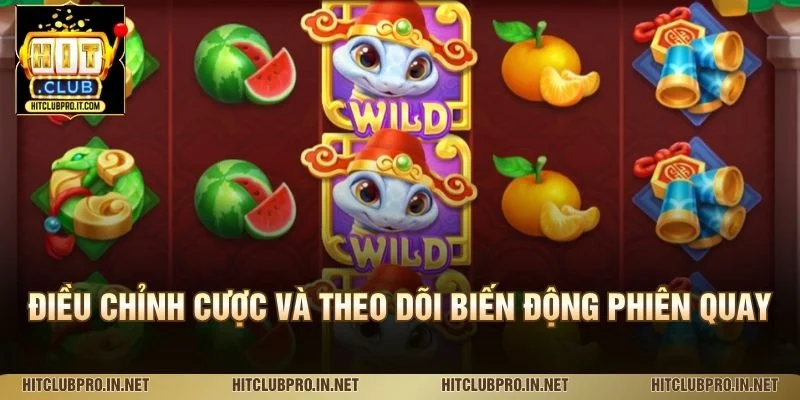 Điều chỉnh cược và theo dõi biến động phiên quay