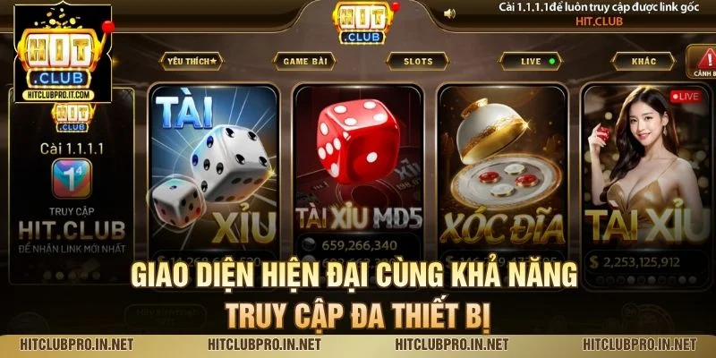 Giao diện hiện đại cùng khả năng truy cập đa thiết bị
