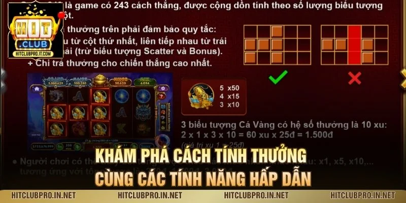 Kho Báu Tứ Linh HitClub: Khám Phá Cơ Chế Quay Thưởng 3 Khám phá cách tính thưởng cùng các tính năng hấp dẫn